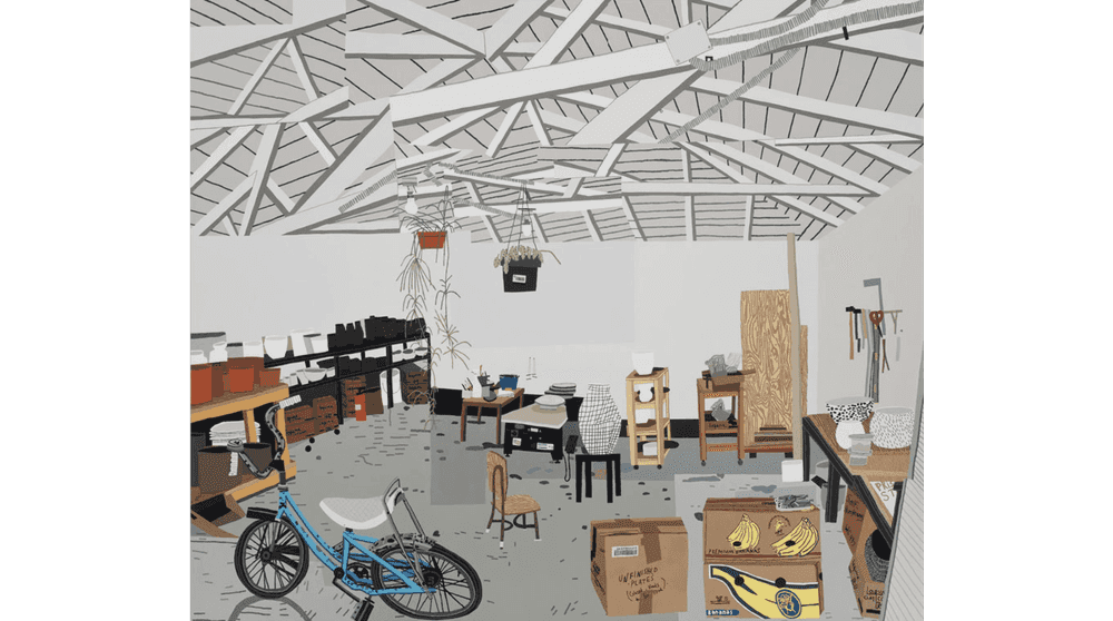 Jonas Wood, ‘Shio's Studio on Palms’, 2015, Print, Offset lithograph, Gagosian, 