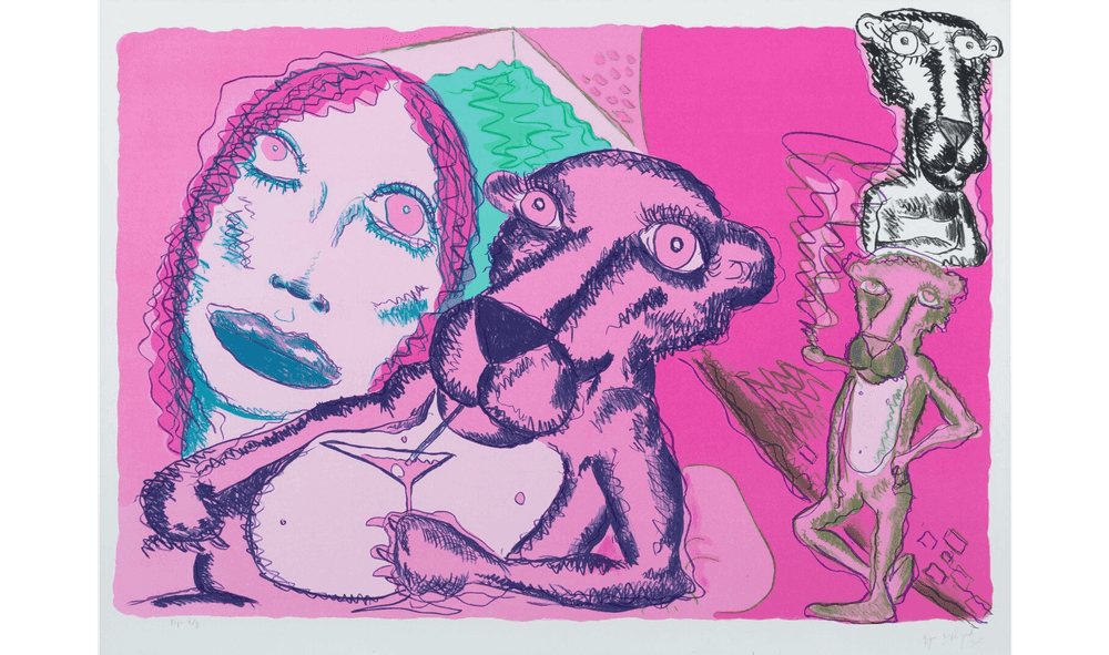 Bjarne Melgaard, ‘VIII- A’, 2014, Print, Lithograph in colors on wove paper, Rod Bianco Gallery, Numbered, Dated