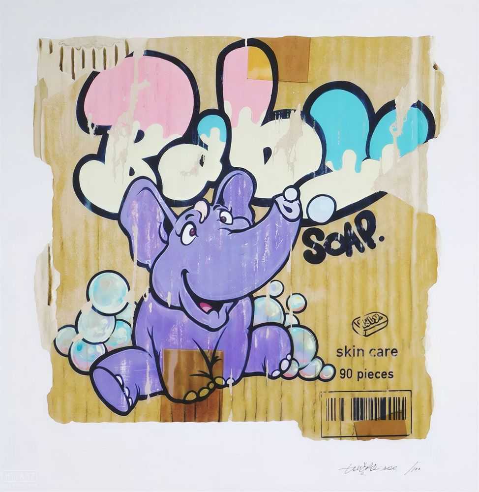 Tengaone, ‘Fabrication/Elephant_p’, 2020, Print, Archival Pigment silkscreen, null, Numbered