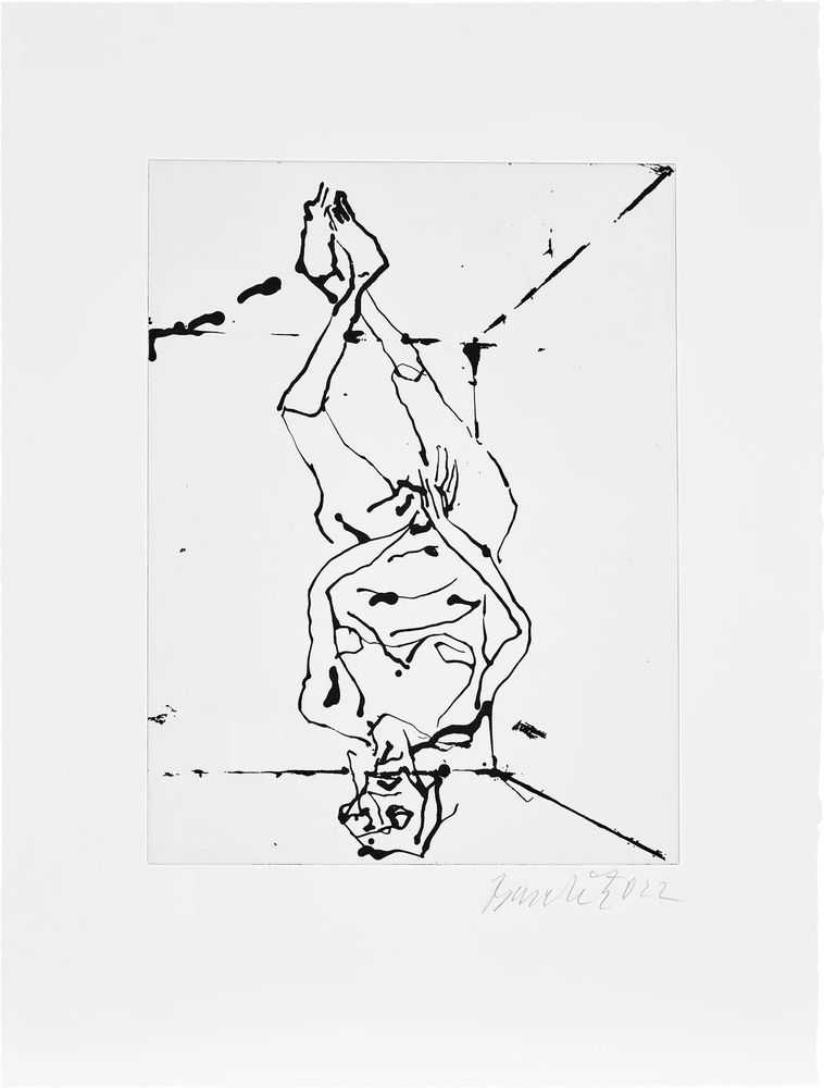 Georg Baselitz, ‘Spielt die Musik (Plays the Music)’, 2022, Print, Engraving on paper, null, Numbered, Dated