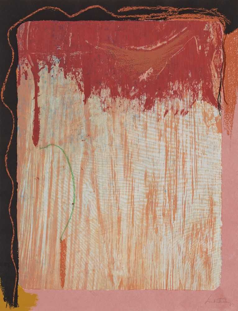 Helen Frankenthaler, ‘Tribal Sign’, 1987, Print, Eleven color lithograph on mauve TGL handmade paper, null, Numbered