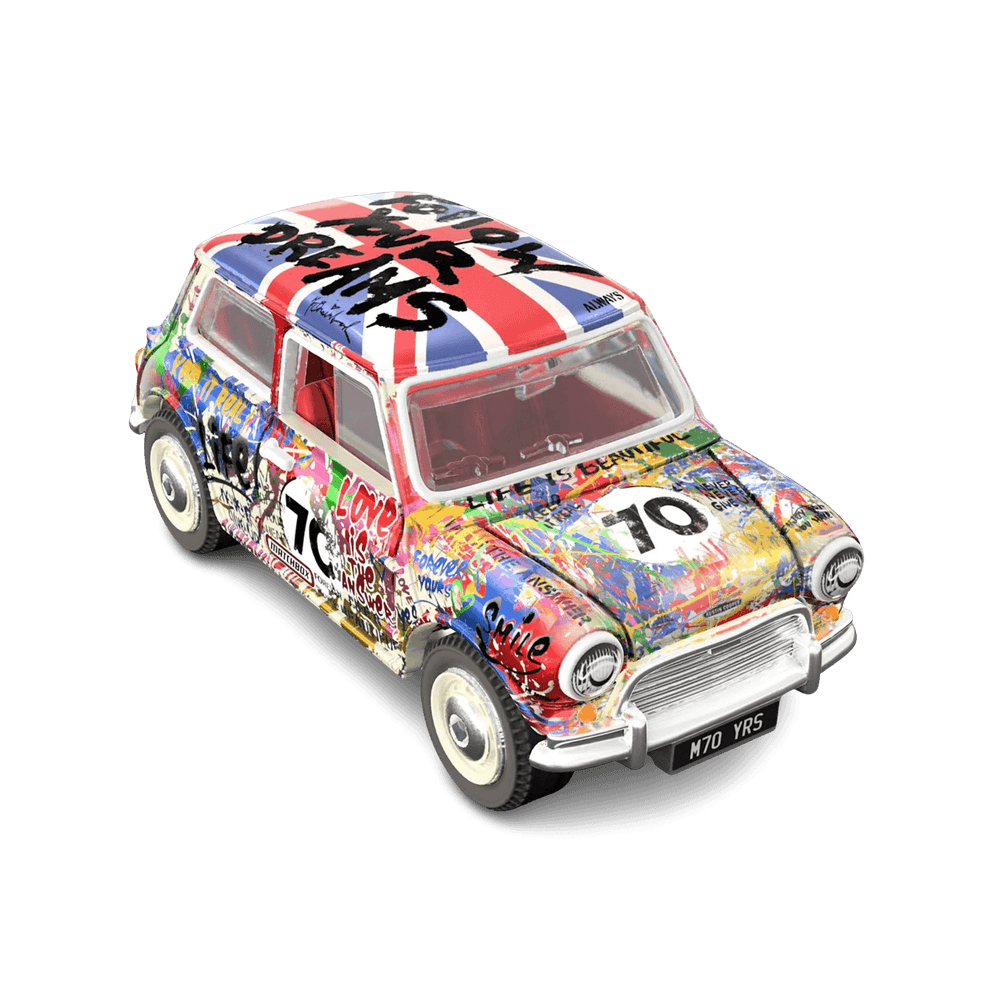 Mr. Brainwash, ‘1964 Austin Mini Cooper S’, 2023, Sculpture, Scale 1:64 diecast car, in fiersta technicolour, packaged in an acrylic case and hard pouch, null, 
