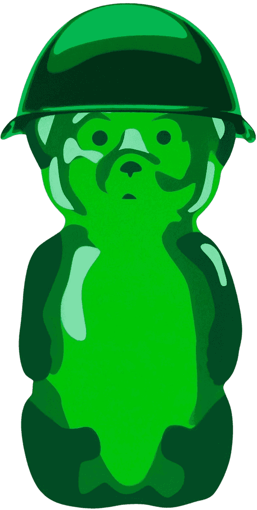 fnnch, ‘Army Man Bear’, 2022, Sculpture, Spray paint on cut maple plywood, null, Numbered