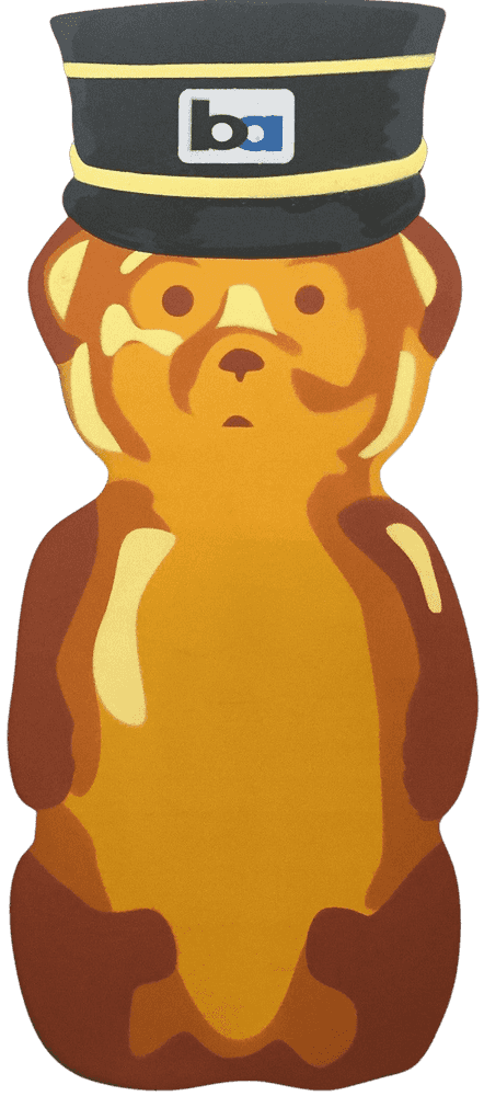 fnnch, ‘Conductor Bear’, 2018, Sculpture, Spray paint on cut maple plywood, null, Numbered