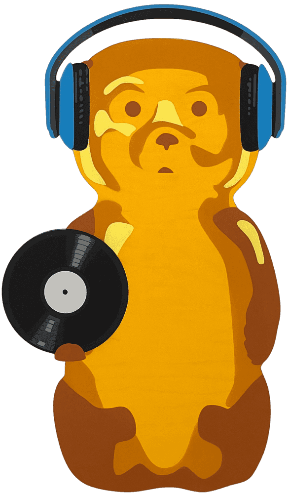 fnnch, ‘DJ Bear’, 2021, Sculpture, Spray paint on cut maple plywood, null, Numbered