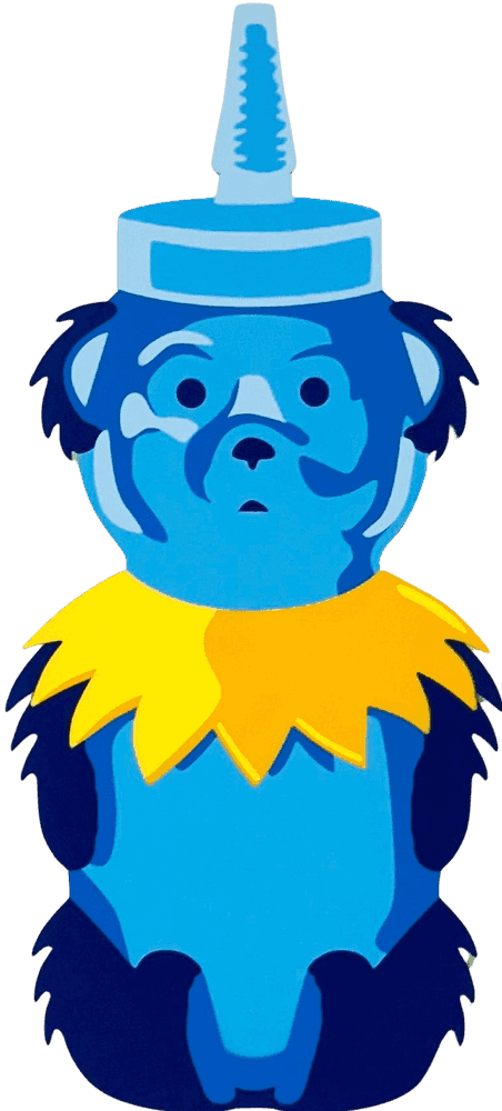 fnnch, ‘Dead Bear’, 2024, Sculpture, Spray paint on cut maple plywood 5 colors, null, Numbered