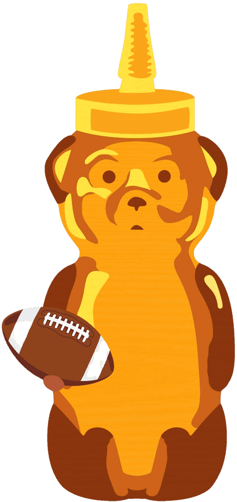 fnnch, ‘Football Bear’, 2024, Sculpture, Spray paint on cut maple plywood, null, Numbered