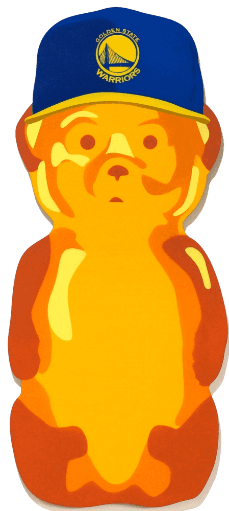 fnnch, ‘Golden State Bear’, 2022, Sculpture, Spray paint on cut maple plywood, null, Numbered