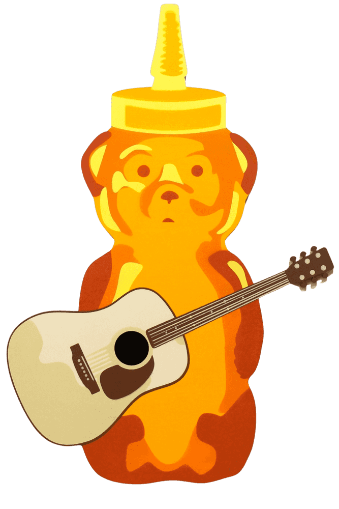 fnnch, ‘Guitar Bear’, 2022, Sculpture, Spray paint on cut maple plywood, null, Numbered