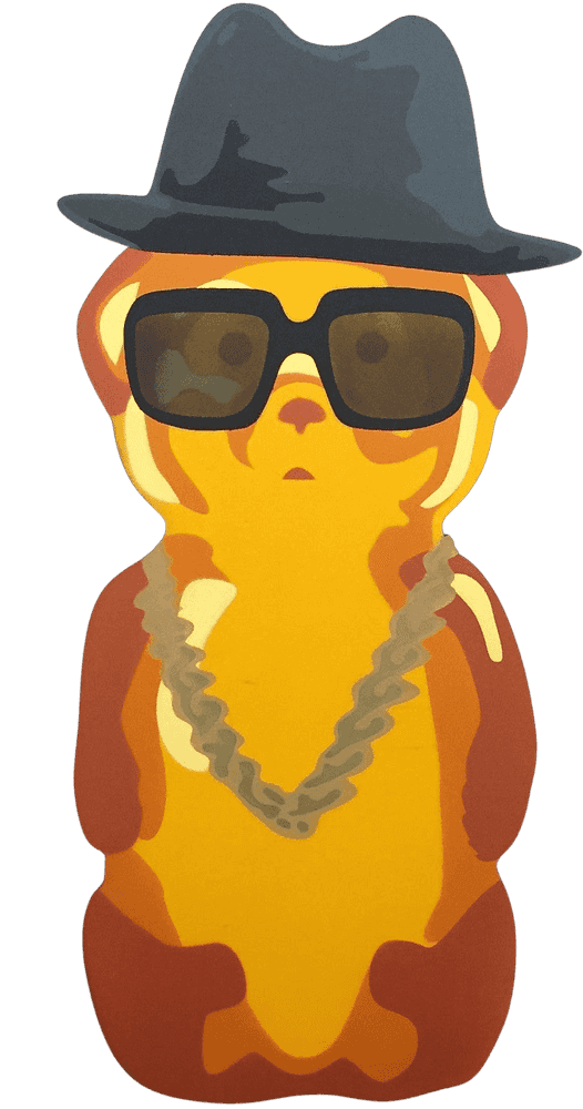 fnnch, ‘Hip Hop Bear’, 2019, Sculpture, Spray paint on cut maple plywood, null, Numbered