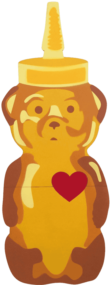 fnnch, ‘Love Bear’, 2023, Sculpture, Spray paint on cut maple plywood, null, Numbered