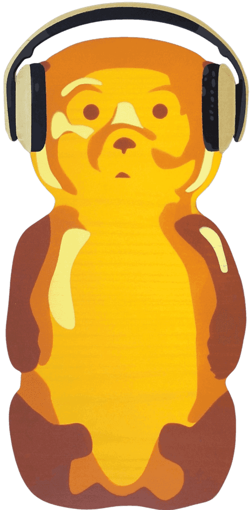 fnnch, ‘Music Bear’, 2022, Sculpture, Spray paint on cut maple plywood, null, Numbered