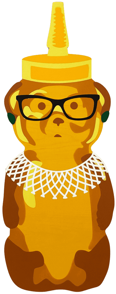 fnnch, ‘RBG Bear’, 2020, Sculpture, Spray paint on cut maple plywood, null, Numbered