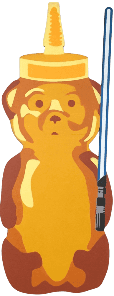 fnnch, ‘Saber Bear’, 2024, Sculpture, Spray paint on cut maple plywood, null, Numbered