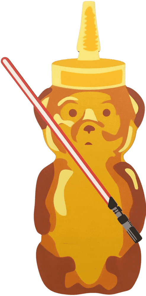fnnch, ‘Saber Bear II’, 2024, Sculpture, Spray paint on cut maple plywood, null, Numbered
