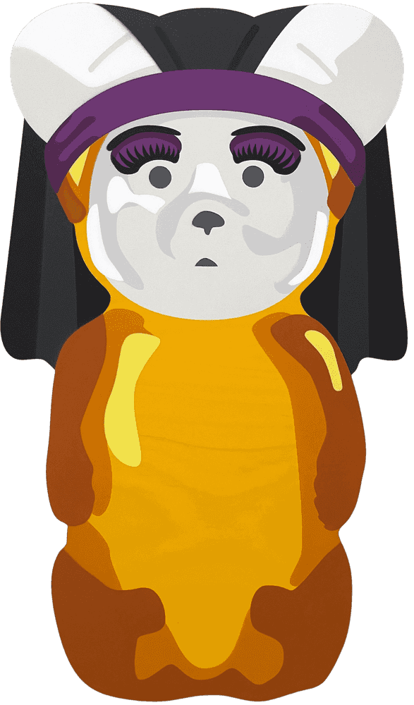 fnnch, ‘Sister Bear’, 2021, Sculpture, Spray paint on cut maple plywood, null, Numbered