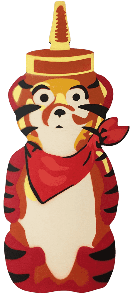 fnnch, ‘Tony Bear’, 2020, Sculpture, Spray paint on cut maple plywood, null, Numbered