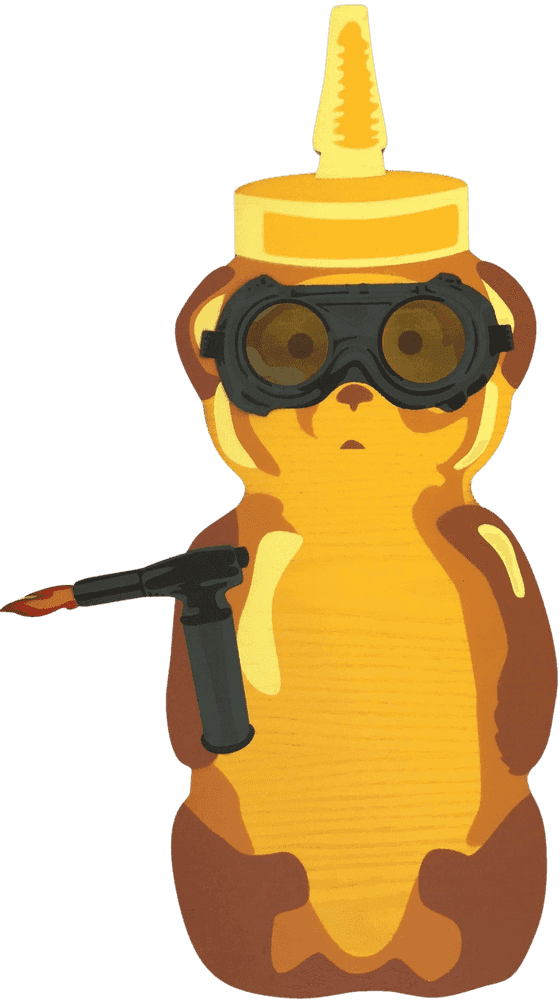 fnnch, ‘Welder Bear’, 2022, Sculpture, Spray paint on cut maple plywood, null, Numbered