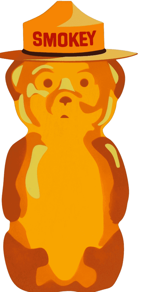 fnnch, ‘Wildfire Prevention Bear’, 2021, Sculpture, Spray paint on cut maple plywood, null, Numbered