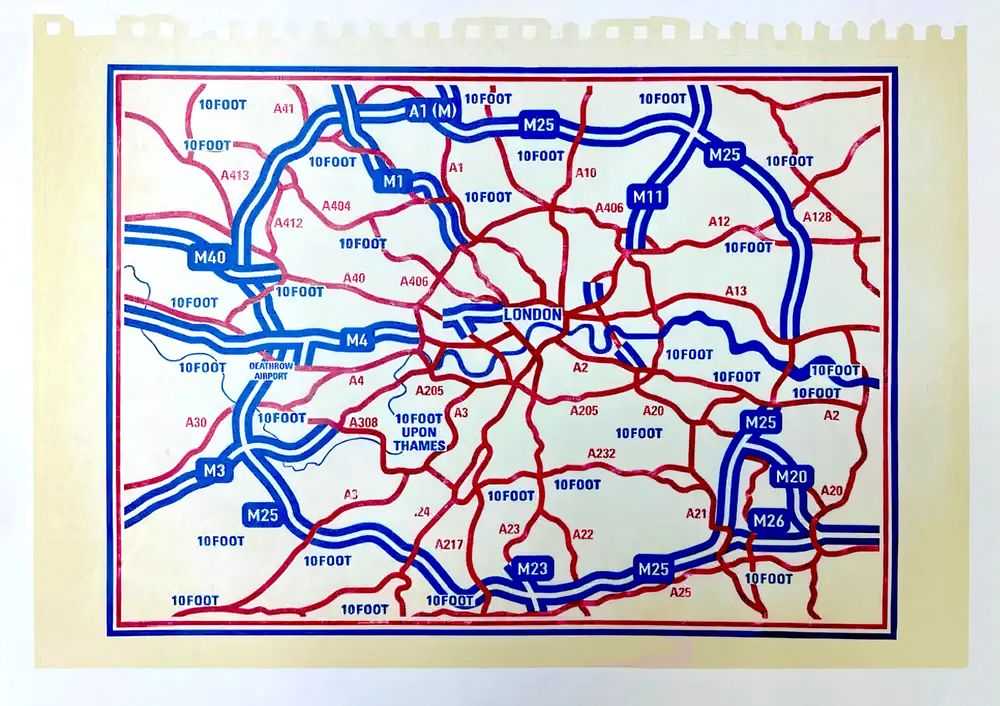 10Foot, ‘Disintegration Loops, 25’, 2025, Print, Screenprint and typography on paper, Actually, Numbered