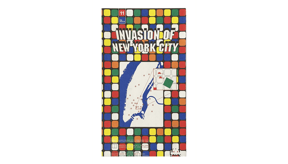 Invader, ‘Invasion of NYC Map’, 2003, Print, Offset lithograph on fine art paper, null, 