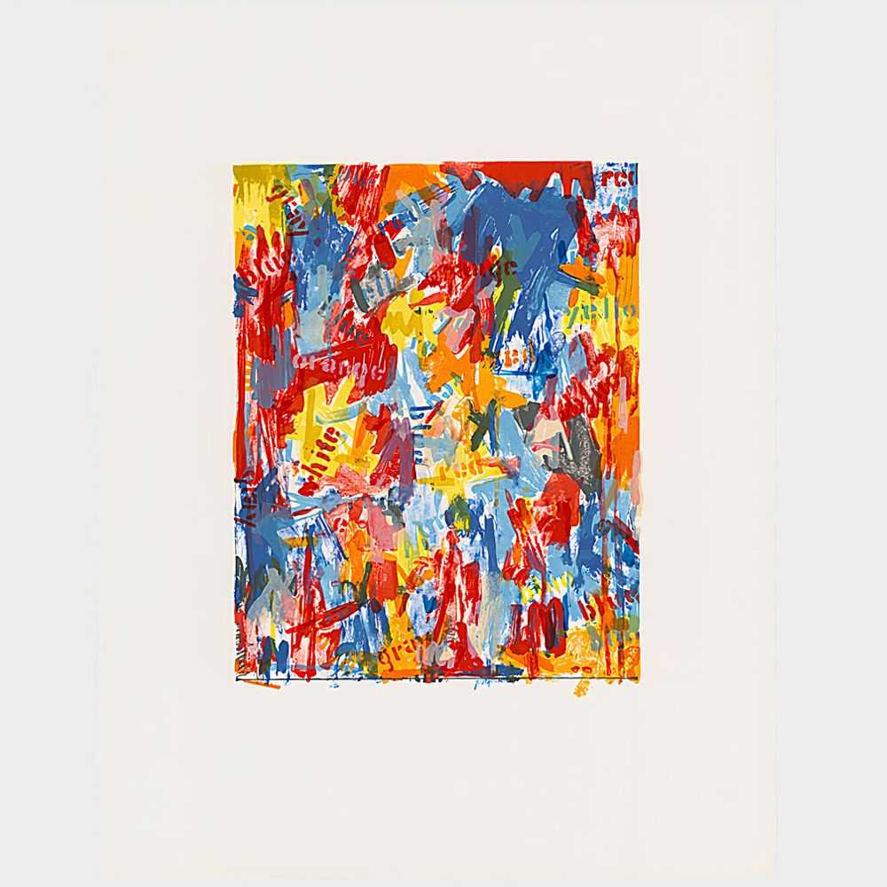 Jasper Johns, ‘False Start I’, 1975, Print, Hand fed offset proofing press on Arches Cover paper, Universal Limited Art Editions (ULAE), 