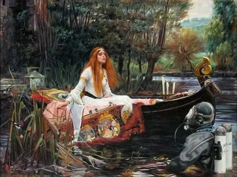 Mason Storm, ‘Lady of Shalott’, 2022, Print, Giclee print on board, null, 