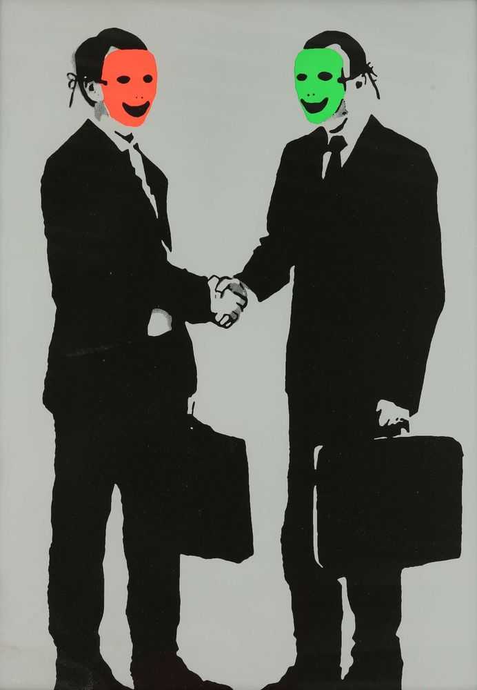 Loretto, ‘Business World (Orange & Green)’, 1900, Print, Screenprint, null, Numbered