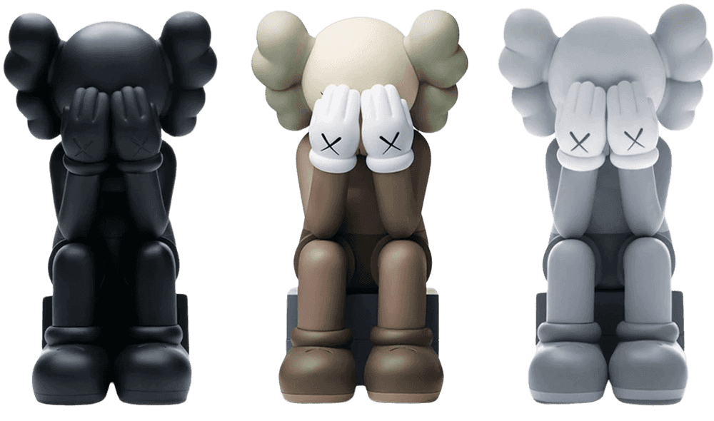 Kaws, ‘Kaws Companion : Passing Through (2018 Set of 3)’, 2018, Sculpture, Painted cast vinyl, Kawsone, 