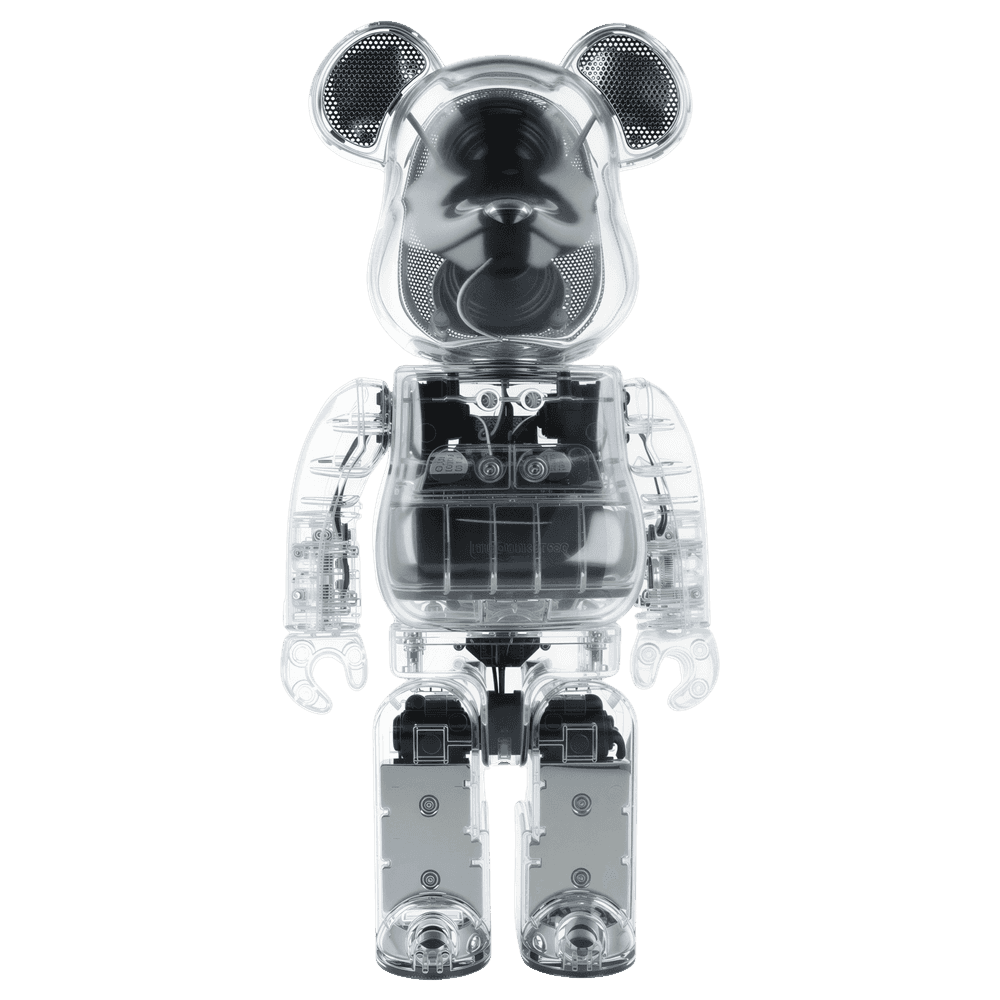 Bearbrick, ‘400% Bearbrick Portable Speaker RINARO (Clear)’, 2023, Collectible, PVC Bluetooth audio speaker, null, 