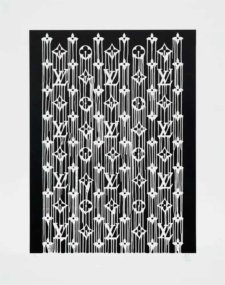 Zevs, ‘Liquidated Louis Vuitton, Murakami Multico – Black’, 2017, Print, Serigraph in black and white, null, Numbered
