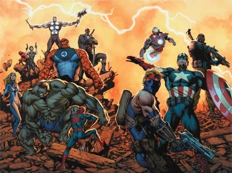 Stan Lee (Marvel), ‘Ultimate Comics: Avengers #1’, 2018, Print, Standard Giclee on Canvas, Castle Fine Art, Numbered