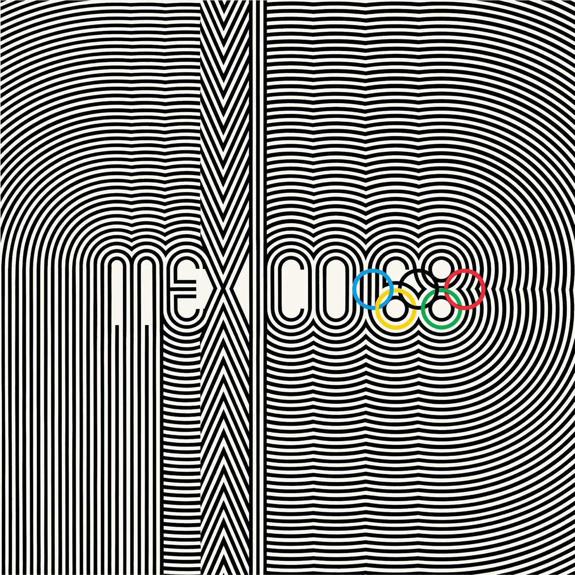 Mexico 1968 Olympics Poster. Image courtesy of www.olympics.com