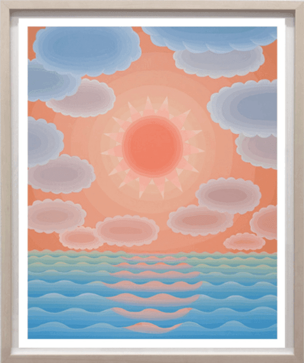 Artwork - Blue and Orange Seascape