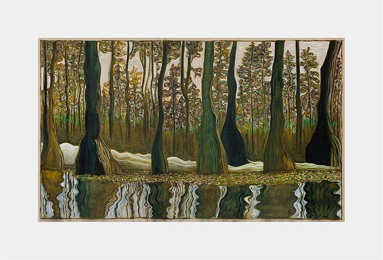 Artwork - Cypress Trees, Morning