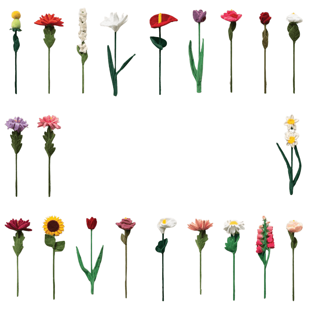 Artwork - Bunch of 21 Flowers (Flower Market - Cle De Peau)
