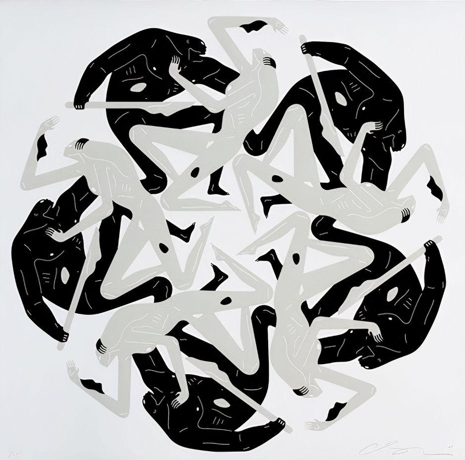 Artwork - Flowers Of Evil, The Kiss (White)