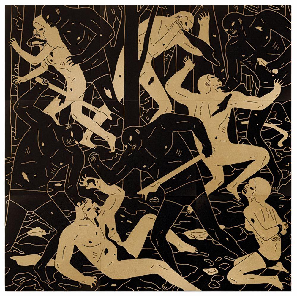 Artwork - Judgement 9 Panel Print Set (Black & Gold)