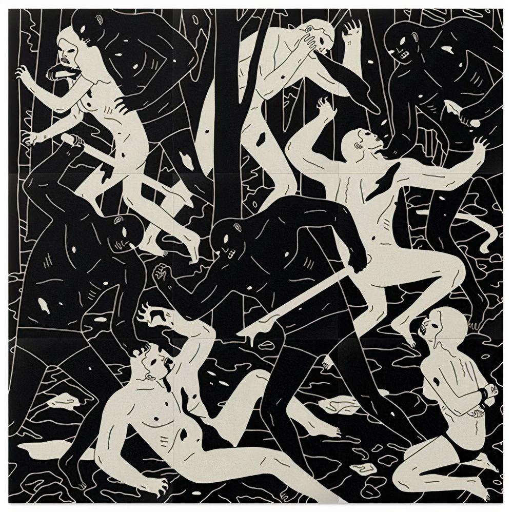 Artwork - Judgement 9 Panel Print Set (Black & White)