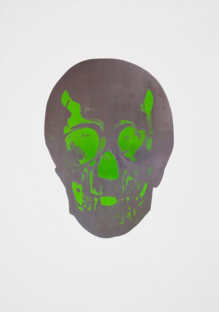 Artwork - The Dead (Gunmetal Lime Green Skull)