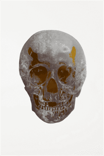 Artwork - The Dead (Silver Gloss Oriental Gold Skull)