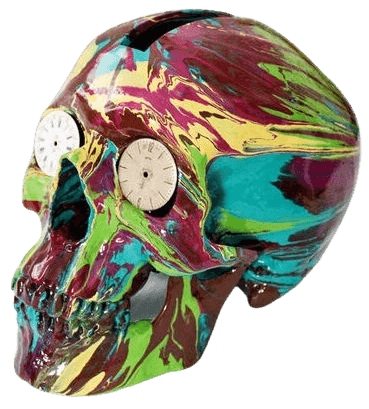 Artwork - The Hours Spin Skull