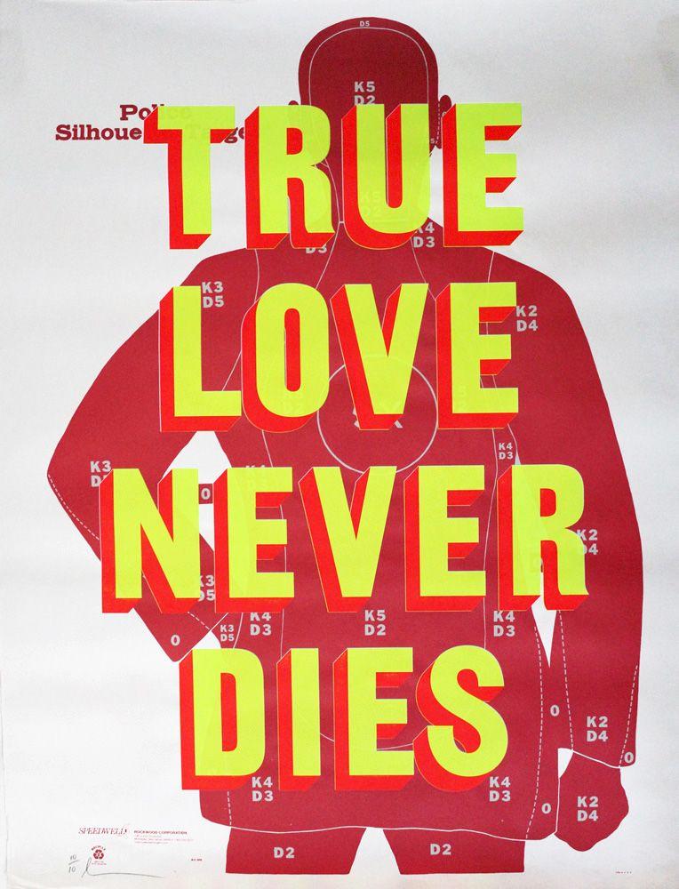 Artwork - True Love Never Dies (Pink and Yellow Fluro)