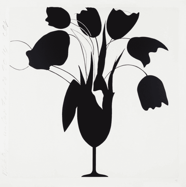 Artwork - Black Tulips and Vase, Feb 26, 2014