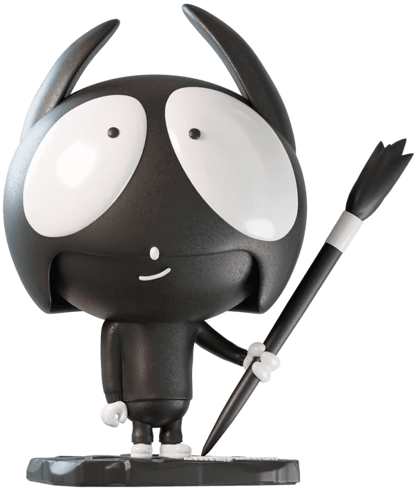 Artwork - Heroic White Art Toy (Lil' Heroes)