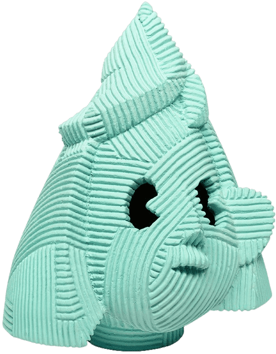 Artwork - Sankaku Face (Aqua Green)