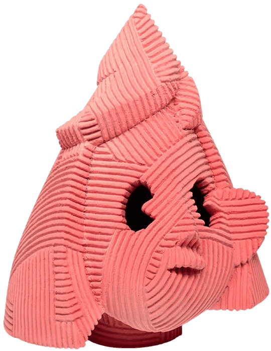 Artwork - Sankaku Face (Coral)