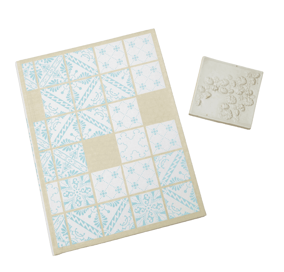 Artwork - Temple Book and Skull - Flower Tile