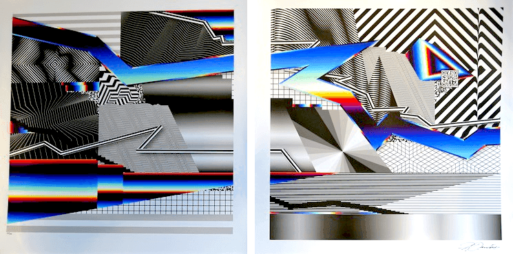 Artwork - Optichromie 32 33 (Diptych)