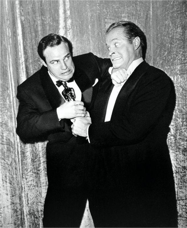 Artwork - Marlon Brando and Bob Hope Fight Over Oscar